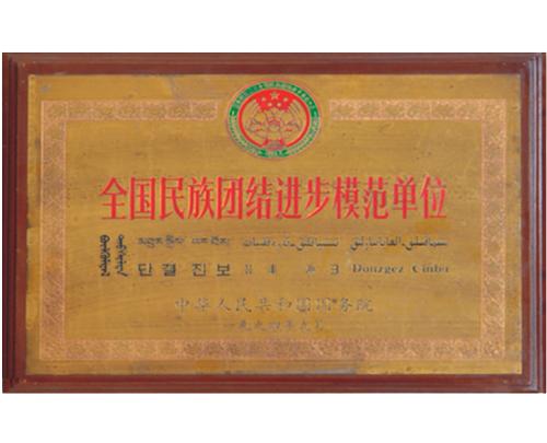 全国民族团结进步模范单位